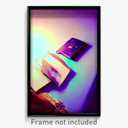 Pixel Art Poster - Negligible Book (8 Bit Psychedelic Trippy Video Game Print)