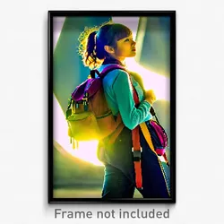 Pixel Art Poster - Original Backpack (8 Bit Psychedelic Trippy Video Game Print)
