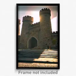 Pixel Art Poster - Voluminous Fortifications (8 Bit Video Game Print)