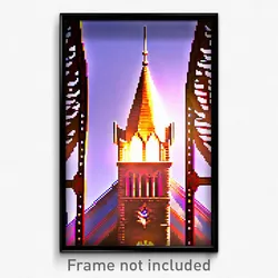 Pixel Art Poster - Awesome Lancet (8 Bit Psychedelic Trippy Video Game Print)