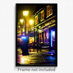 Pixel Art Poster - Damp Pub (8 Bit Psychedelic Trippy Weird Video Game Print)