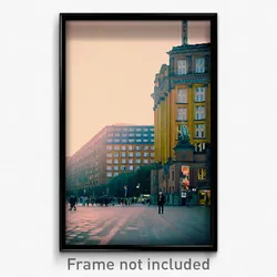 Pixel Art Poster - Unwelcoming Berlin (8 Bit Psychedelic Video Game Print)