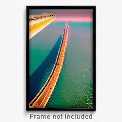 Pixel Art Poster - Dizzying Gulf (8 Bit Psychedelic Trippy Video Game Print)