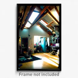Pixel Art Poster - Cluttered Loft (8 Bit Psychedelic Trippy Video Game Print)
