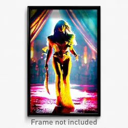 Pixel Art Poster - Bold Exotic Area (8 Bit Psychedelic Trippy Video Game Print)