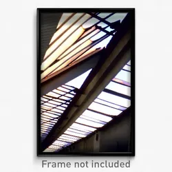 Pixel Art Poster - Whopping Roof (8 Bit Psychedelic Trippy Video Game Print)