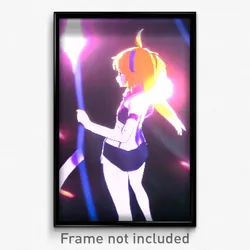 Pixel Art Poster - Advanced Anime (8 Bit Psychedelic Trippy Video Game Print)