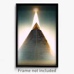 Pixel Art Poster - Immaculate Pyramid (8 Bit Psychedelic Video Game Print)
