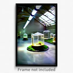 Pixel Art Poster - Zealous Terrarium (8 Bit Psychedelic Trippy Video Game Print)