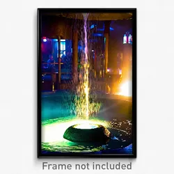 Pixel Art Poster - Whopping Watering Hole (8 Bit Psychedelic Video Game Print)