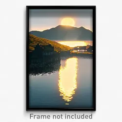 Pixel Art Poster - Old Fashioned Loch (8 Bit Psychedelic Video Game Print)