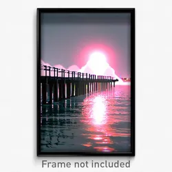 Pixel Art Poster - Infamous Jetty (8 Bit Psychedelic Trippy Video Game Print)