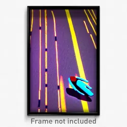 Pixel Art Poster - Stimulating Lane (8 Bit Psychedelic Trippy Video Game Print)