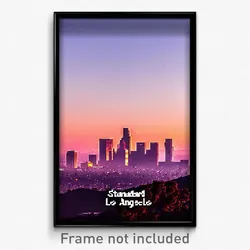 Pixel Art Poster - Standard Los Angeles (8 Bit Psychedelic Video Game Print)