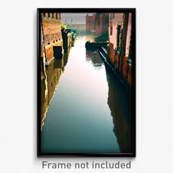 Pixel Art Poster - Droopy Canal (8 Bit Psychedelic Trippy Video Game Print)