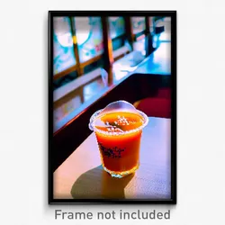 Pixel Art Poster - Mushy Thai Tea (8 Bit Psychedelic Trippy Video Game Print)