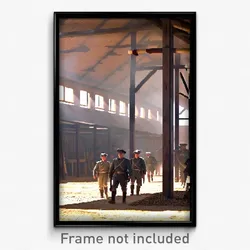 Pixel Art Poster - Dry Barracks (8 Bit Psychedelic Trippy Video Game Print)