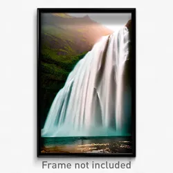 Pixel Art Poster - Gargantuan Falls (8 Bit Psychedelic Trippy Video Game Print)