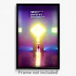 Pixel Art Poster - Imperfect University (8 Bit Psychedelic Video Game Print)