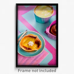 Pixel Art Poster - Bumpy Pastel De Nata (8 Bit Psychedelic Video Game Print)