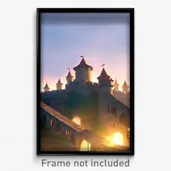 Pixel Art Poster - Beloved Fortifications (8 Bit Psychedelic Video Game Print)