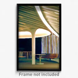 Pixel Art Poster - Oval Shelter (8 Bit Psychedelic Trippy Video Game Print)
