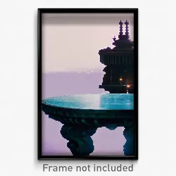 Pixel Art Poster - Colossal Table (8 Bit Psychedelic Trippy Video Game Print)