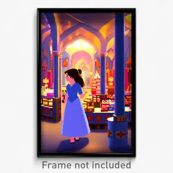 Pixel Art Poster - Cute Bazaar (8 Bit Psychedelic Trippy Weird Video Game Print)