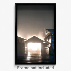 Pixel Art Poster - Monstrous Outbuilding (8 Bit Psychedelic Video Game Print)