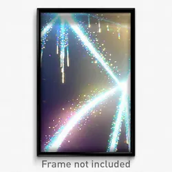 Pixel Art Poster - Sparkling Vale (8 Bit Psychedelic Trippy Video Game Print)