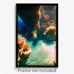 Pixel Art Poster - Captivating Reef (8 Bit Psychedelic Trippy Video Game Print)