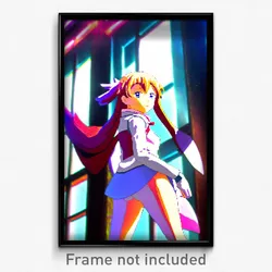 Pixel Art Poster - Accurate Anime (8 Bit Psychedelic Trippy Video Game Print)