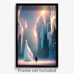 Pixel Art Poster - Frozen Oubliette (8 Bit Psychedelic Trippy Video Game Print)