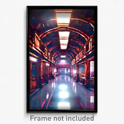 Pixel Art Poster - Rusty Bazaar (8 Bit Psychedelic Trippy Video Game Print)