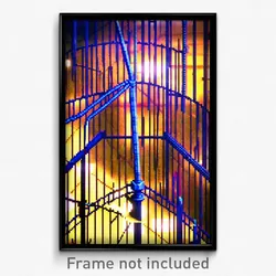 Pixel Art Poster - Complex Wire Frame University (8 Bit Video Game Print)