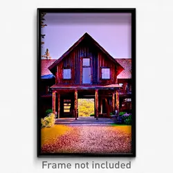 Pixel Art Poster - Rusty Lodge (8 Bit Psychedelic Trippy Weird Video Game Print)