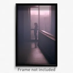 Pixel Art Poster - Gloomy Flats (8 Bit Psychedelic Trippy Video Game Print)