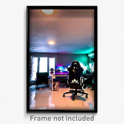 Pixel Art Poster - Grimy Gaming Room (8 Bit Psychedelic Trippy Video Game Print)