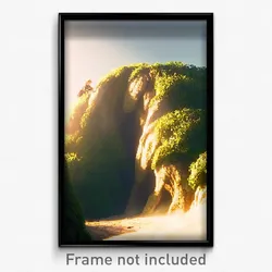 Pixel Art Poster - Natural Mound (8 Bit Psychedelic Trippy Video Game Print)