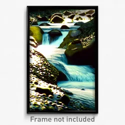 Pixel Art Poster - Bumpy Brook (8 Bit Psychedelic Trippy Weird Video Game Print)