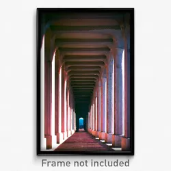 Pixel Art Poster - Unrealistic Aquaduct (8 Bit Psychedelic Video Game Print)