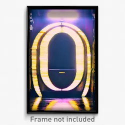 Pixel Art Poster - Oval Ghetto (8 Bit Psychedelic Trippy Weird Video Game Print)