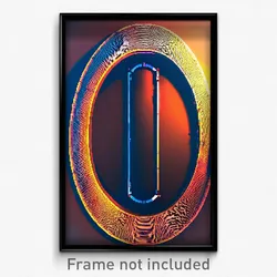 Pixel Art Poster - Circular Road (8 Bit Psychedelic Trippy Video Game Print)