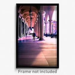 Pixel Art Poster - Grand Promenade (8 Bit Psychedelic Trippy Video Game Print)