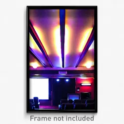 Pixel Art Poster - Glamorous Home Theatre (8 Bit Psychedelic Video Game Print)
