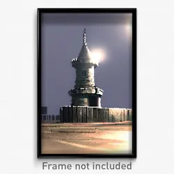Pixel Art Poster - Grimy Turret (8 Bit Psychedelic Trippy Video Game Print)