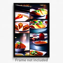 Pixel Art Poster - Amazing Enchiladas (8 Bit Psychedelic Video Game Print)