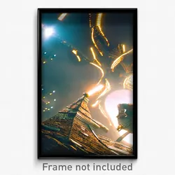 Pixel Art Poster - Magnificent Turn (8 Bit Psychedelic Trippy Video Game Print)