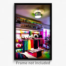 Pixel Art Poster - Nifty Haberdashery (8 Bit Psychedelic Video Game Print)
