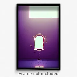 Pixel Art Poster - Modest Bolt Hole (8 Bit Psychedelic Trippy Video Game Print)